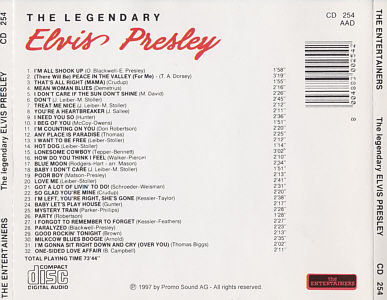 The Legendary Elvis Presley - Elvis Presley Various CDs