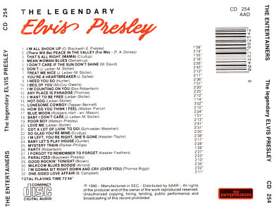 The Legendary Elvis Presley - Elvis Presley Various CDs