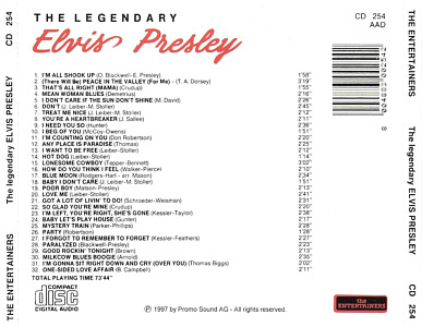 The Legendary Elvis Presley - Elvis Presley Various CDs