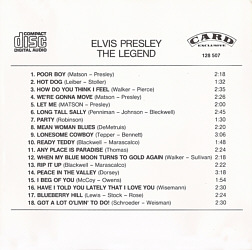 Elvis Presley Various CDs The Legend (Card Exklusive) - Elvis Presley Various CDs