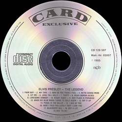 Elvis Presley Various CDs The Legend (Card Exklusive) - Elvis Presley Various CDs