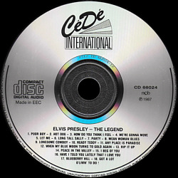 Elvis Presley Various CDs The Legend (CéDé International CD 66024) - Elvis Presley Various CDs