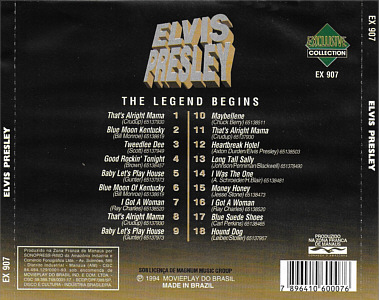 The Legend Begins (Exclusive Collection Brazil 1995) - Elvis Presley Various CDs