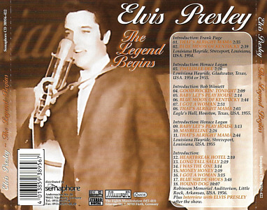 The Legend Begins (Semaphore Germany) - Elvis Presley Various CDs