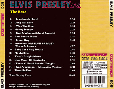 The Rare Elvis Presley Live - Elvis Presley Various CDs