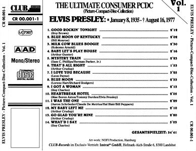 The Ultimate Consumer Picture Disc Collection - Elvis Presley Various CDs