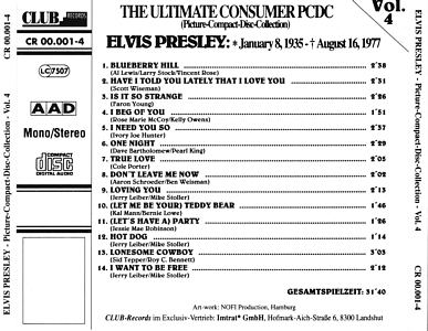 The Ultimate Consumer Picture Disc Collection - Elvis Presley Various CDs