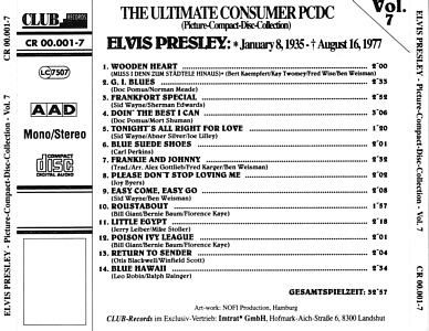 The Ultimate Consumer Picture Disc Collection - Elvis Presley Various CDs