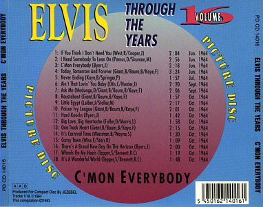 Through The Years Vol. 16  Picture Disc - Elvis Presley Various CDs