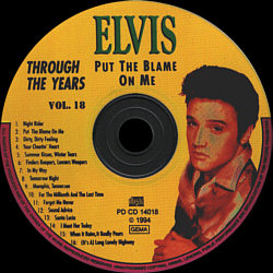 Through The Years Vol. 18  Picture Disc - Elvis Presley Various CDs