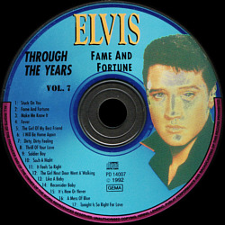 Through The Years Vol. 7 Picture Disc - Elvis Presley Various CDs