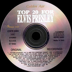 Top 20 For Elvis Presley - Elvis Presley Various CDs