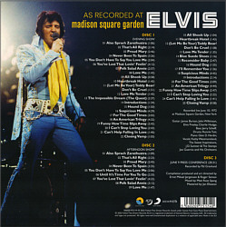 Elvis As Recored At Madison Square Garden - Elvis Presley CD FTD Label