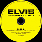 From Vegas To Tahoe  - Elvis Presley CD FTD Label