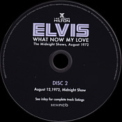 What Now My Love - Elvis Presley CD FTD Label