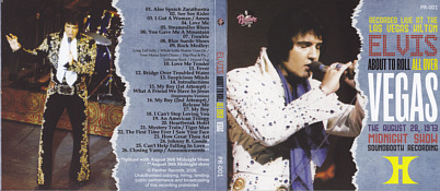 About To Roll All Over Vegas - Elvis Presley Bootleg CD