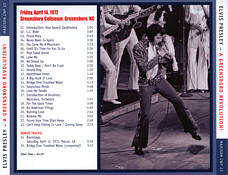 A Greensboro Revolution ! - Elvis Presley Bootleg CD