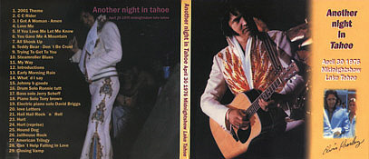 Another Night In Tahoe - Elvis Presley Bootleg CD