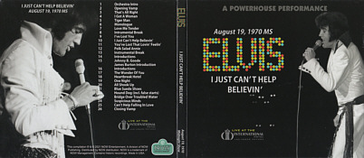 A Powerhouse Performance - I Just Can't Help Believin' - Elvis Presley Bootleg CD