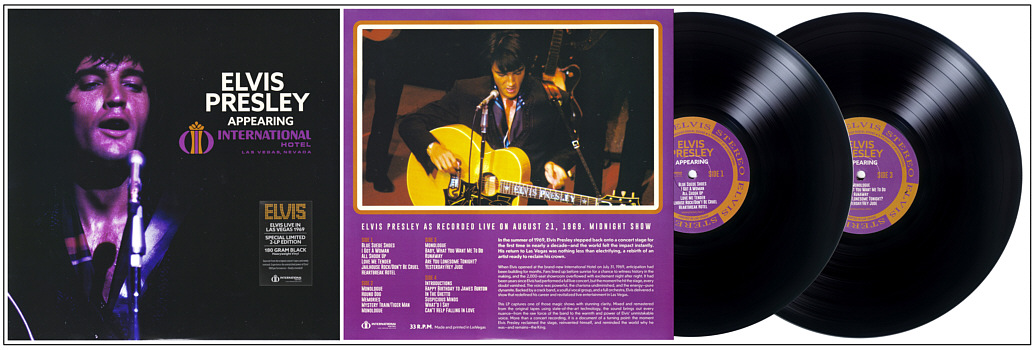 Appearing - International Hotel Las Vegas, Nevada - Elvis Presley Bootleg CD