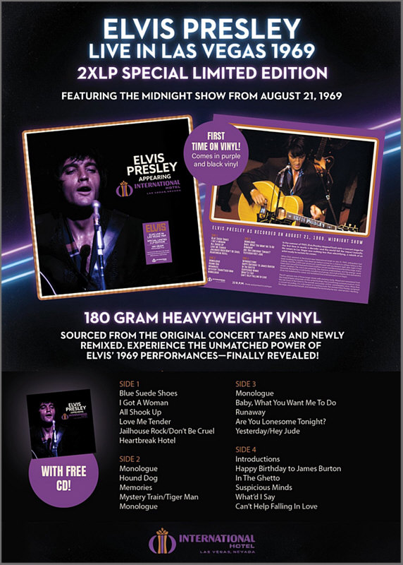 Appearing - International Hotel Las Vegas, Nevada - Elvis Presley Bootleg CD