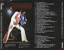 Elvis As Recorded Live In Huntsville '75  - Elvis Presley Bootleg CD