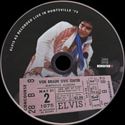 Elvis As Recorded Live In Huntsville '75  - Elvis Presley Bootleg CD