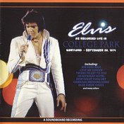 Elvis As Recorded Live In College Park - Elvis Presley Bootleg CD