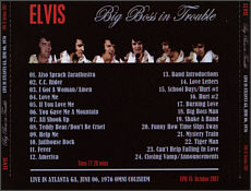 Big Boss In Trouble - Elvis Presley Bootleg CD