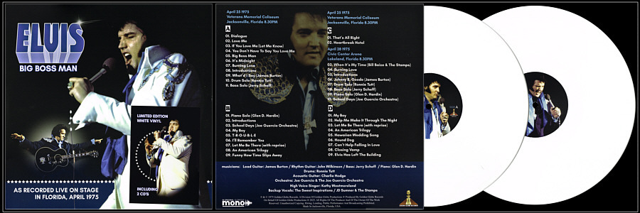 Big Boss Man: As Recorded Live On Stage In Florida (LP/CD) - Elvis Presley Bootleg CD