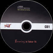 Burning In Tahoe '76 - Elvis Presley Bootleg CD