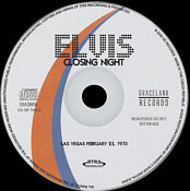 Closing Night - Elvis Presley Bootleg CD