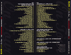 Elvis 1975 On Tour - The Soundboard Recordings Vol. 1 - Elvis Presley Bootleg CD - Elvis Presley Bootleg CD