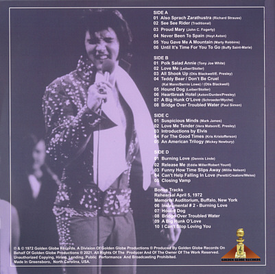  Elvis On Tour April 14,1972 (LP/CD) - Elvis Presley Bootleg CD