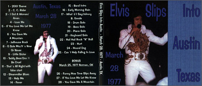 Elvis Slips Into Austin (The King Slips Into Austin) - Elvis Presley Bootleg CD