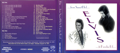 From Sunset Boulevard To Paradise Road - Elvis Presley Bootleg CD