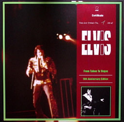 From Tahoe To Vegas 10th Anniversary - Elvis Presley Bootleg CD