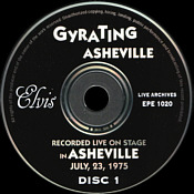 Gyrating Asheville - Elvis Presley Bootleg CD
