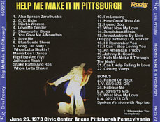 Help Me Make It In Pittsburgh - Elvis Presley Bootleg CD