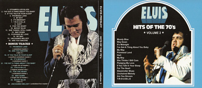 Hits Of The 70's Volume 2 - Elvis Presley Bootleg CD