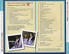 Holding Down The Forth - Elvis Presley Bootleg CD