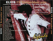 I'll Remember You - Elvis Presley Bootleg CD