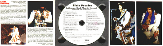 Jailhouse Rock Man In Concert - Elvis Presley Bootleg CD