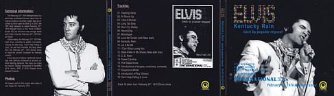 Kentucky Rain - Elvis Presley Bootleg CD
