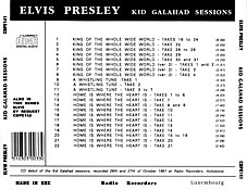 Kid Galahad Sessions - Elvis Presley Bootleg CD