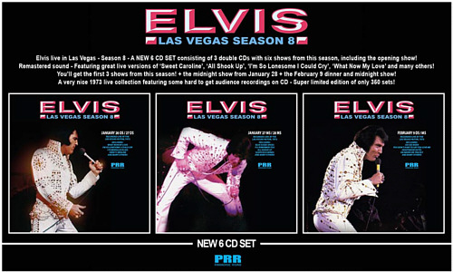 Las Vegas Season 8 -  January 26 OS / 27 DS - Elvis Presley Bootleg CD
