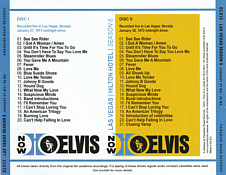 Las Vegas Season 8 - January 27 MS / 28 MS - Elvis Presley Bootleg CD
