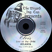 Live At The Omni - Elvis Presley Bootleg CD