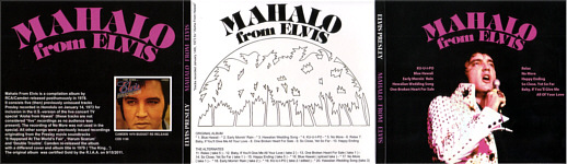 Mahalo From Elvis - Elvis Presley Bootleg CD