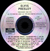 Moody Blue & Other Great Performances - Elvis Presley Bootleg CD
